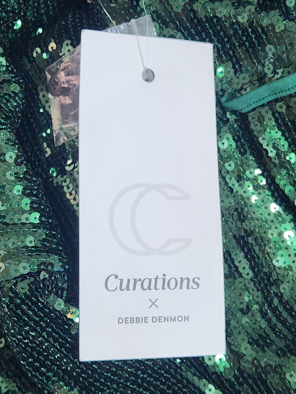 Curations DEBBIE DENMOM Sequin Button Down - Picture 12 of 12